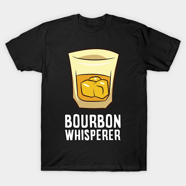 Bourbon Whisperer Funny Whiskey T-Shirt by EQDesigns